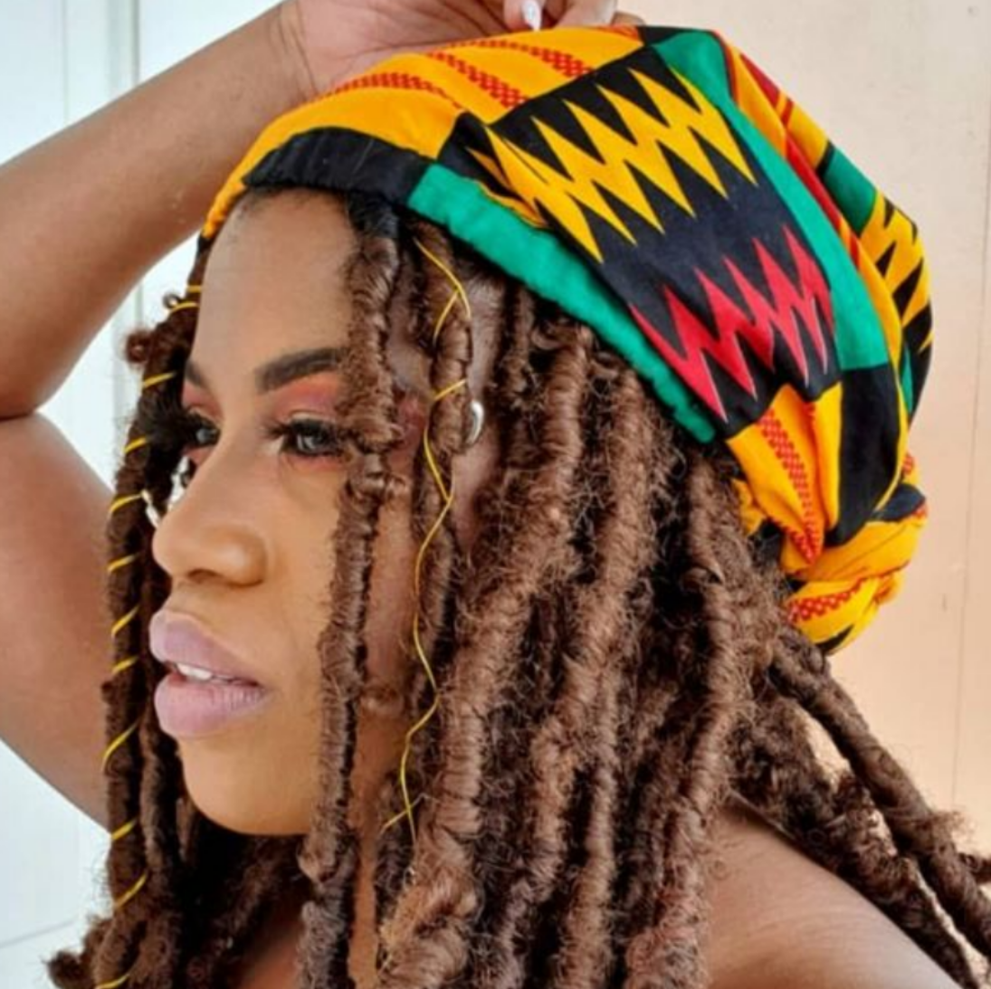 Kente Print AfroBonnet